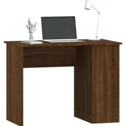 Kantoormeubelen*vidaXL Bureau 100x55x75 cm bewerkt hout bruin eikenkleur