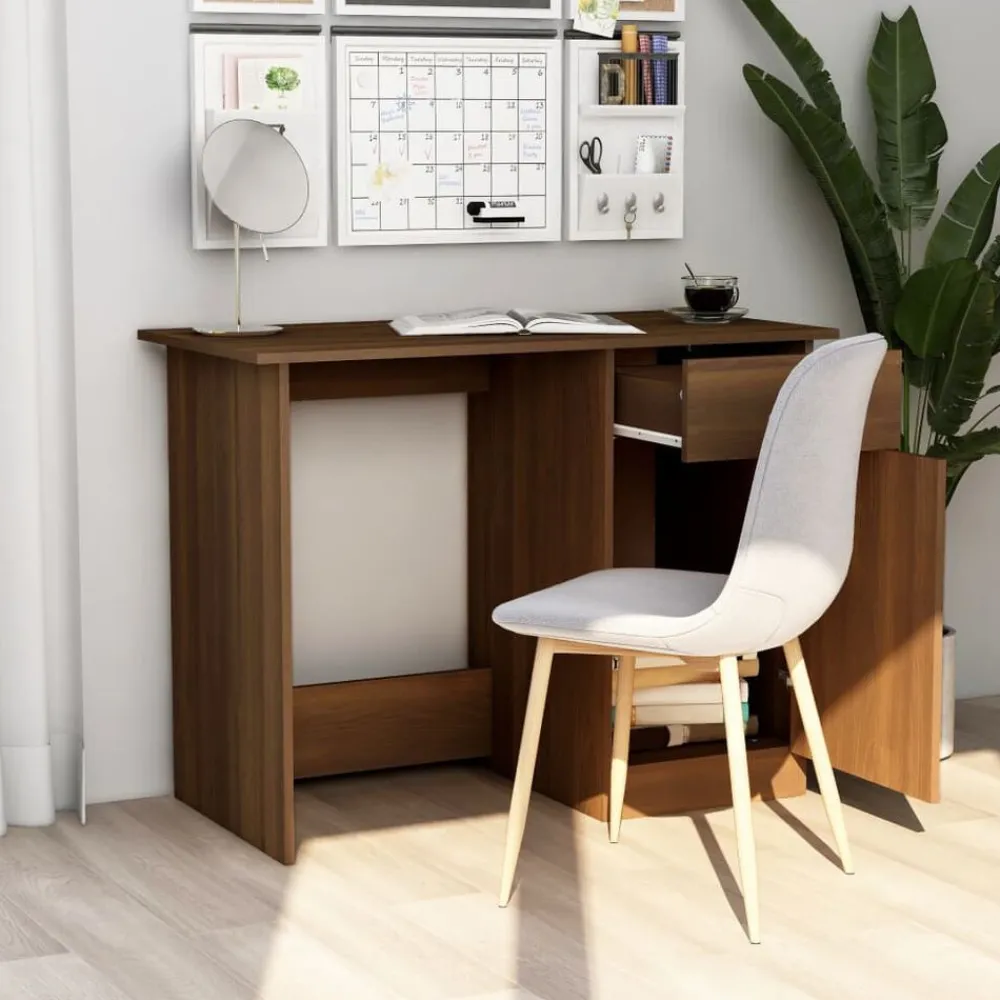 Bureau 100x50x76 cm bewerkt hout>vidaXL Discount