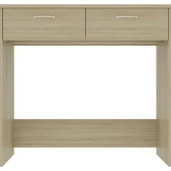 Kantoormeubelen*vidaXL Bureau 80x40x75 cm bewerkt hout kleurig Sonoma eiken