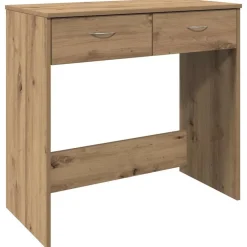 Bureau 80x40x75 cm bewerkt hout artisanaal eikenkleurig>vidaXL Online