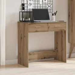 Bureau 80x40x75 cm bewerkt hout artisanaal eikenkleurig>vidaXL Online