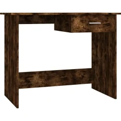Kantoormeubelen*vidaXL Bureau 100x50x76 cm bewerkt hout kleurig Gerookt eiken