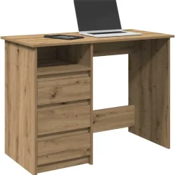 Bureau 102x50x75 cm bewerkt hout>vidaXL New
