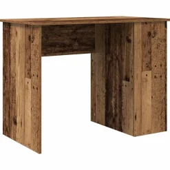 Kantoormeubelen*vidaXL Bureau 100x55x75 cm bewerkt hout kleurig Oud hout