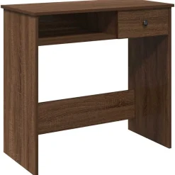 Kantoormeubelen*vidaXL Bureau 80x40x75 cm bewerkt hout bruin eikenkleur