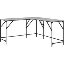 Bureau 149x149x75 cm bewerkt hout eikenkleurig>vidaXL