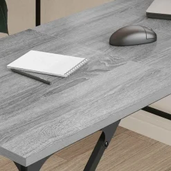 Bureau 149x149x75 cm bewerkt hout eikenkleurig><noscript><img width=