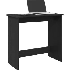 Kantoormeubelen*vidaXL Bureau 80x40x75 cm bewerkt hout Zwart