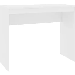 Kantoormeubelen*vidaXL Bureau 90x40x72 cm bewerkt hout Wit