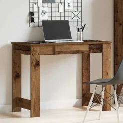 Bureau 100x45x75 cm bewerkt hout kleurig><noscript><img width=