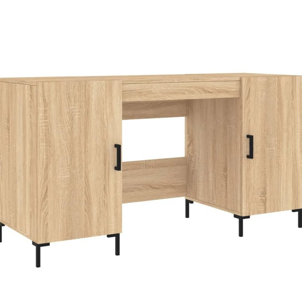 Bureau 140x50x75 cm bewerkt hout kleurig>vidaXL Discount