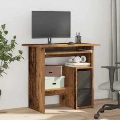 Bureau 80x45x74 cm bewerkt hout kleurig><noscript><img width=