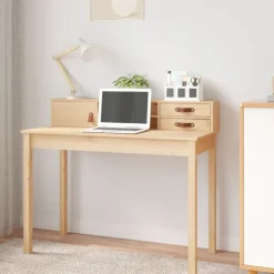 Bureau 110x50x93 cm massief grenenhout>vidaXL Hot