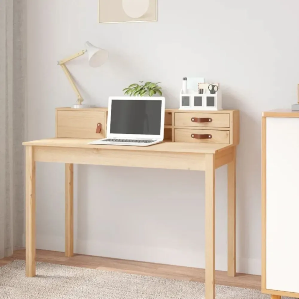 Bureau 110x50x93 cm massief grenenhout>vidaXL Hot