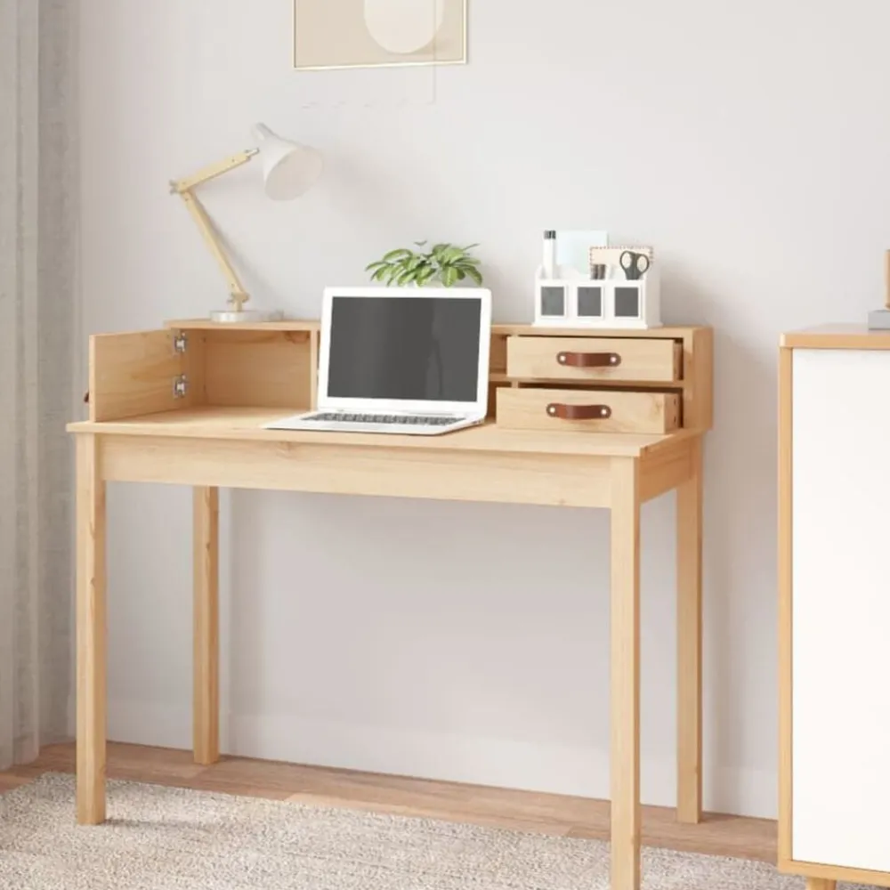 Bureau 110x50x93 cm massief grenenhout>vidaXL Hot