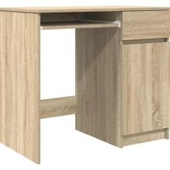 Kantoormeubelen*vidaXL Bureau 86x49x76 cm spaanplaat kleurig Sonoma eiken