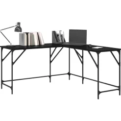 Bureau 149 x 149 x 75 cm Bewerkt hout><noscript><img width=