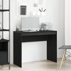 Kantoormeubelen*vidaXL Bureau 90x40x72 cm Bewerkt Hout Zwart eiken