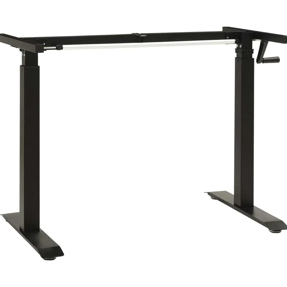 Kantoormeubelen*vidaXL Bureau 120 x 60 cm Massief Eikenhout Zwart en donkerbruin
