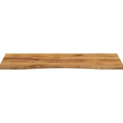 Tafelaccessoires*vidaXL Bureaublad met ronding 140x60x2,5 cm massief ruw mangohout