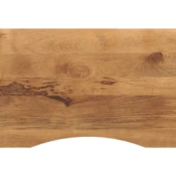 Bureaublad met ronding 90x60x2,5 cm massief ruw mangohout>vidaXL Sale