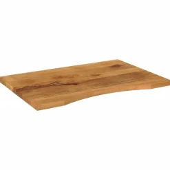 Bureaublad met ronding 90x60x2,5 cm massief ruw mangohout>vidaXL Sale