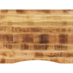 Tafelaccessoires*vidaXL Bureaublad met ronding 100x80x2,5 cm massief ruw mangohout