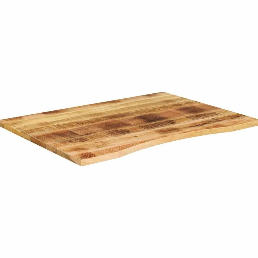 Tafelaccessoires*vidaXL Bureaublad met ronding 100x80x2,5 cm massief ruw mangohout