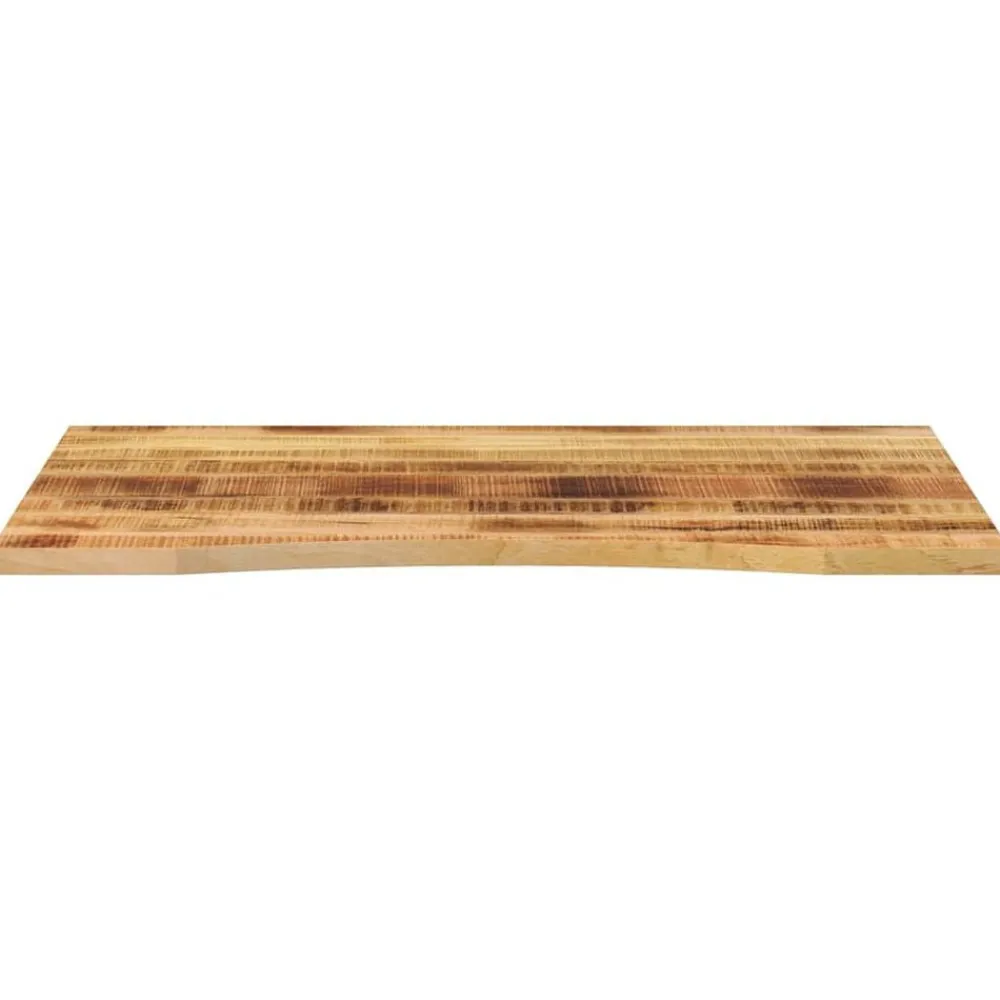 Tafelaccessoires*vidaXL Bureaublad met ronding 100x80x2,5 cm massief ruw mangohout