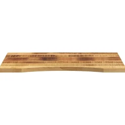 Tafelaccessoires*vidaXL Bureaublad met ronding 90x60x2,5 cm massief ruw mangohout