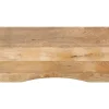 Bureaublad met ronding 120x50x2,5 cm massief ruw mangohout>vidaXL Outlet
