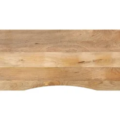 Bureaublad met ronding 110x60x2,5 cm massief ruw mangohout>vidaXL New