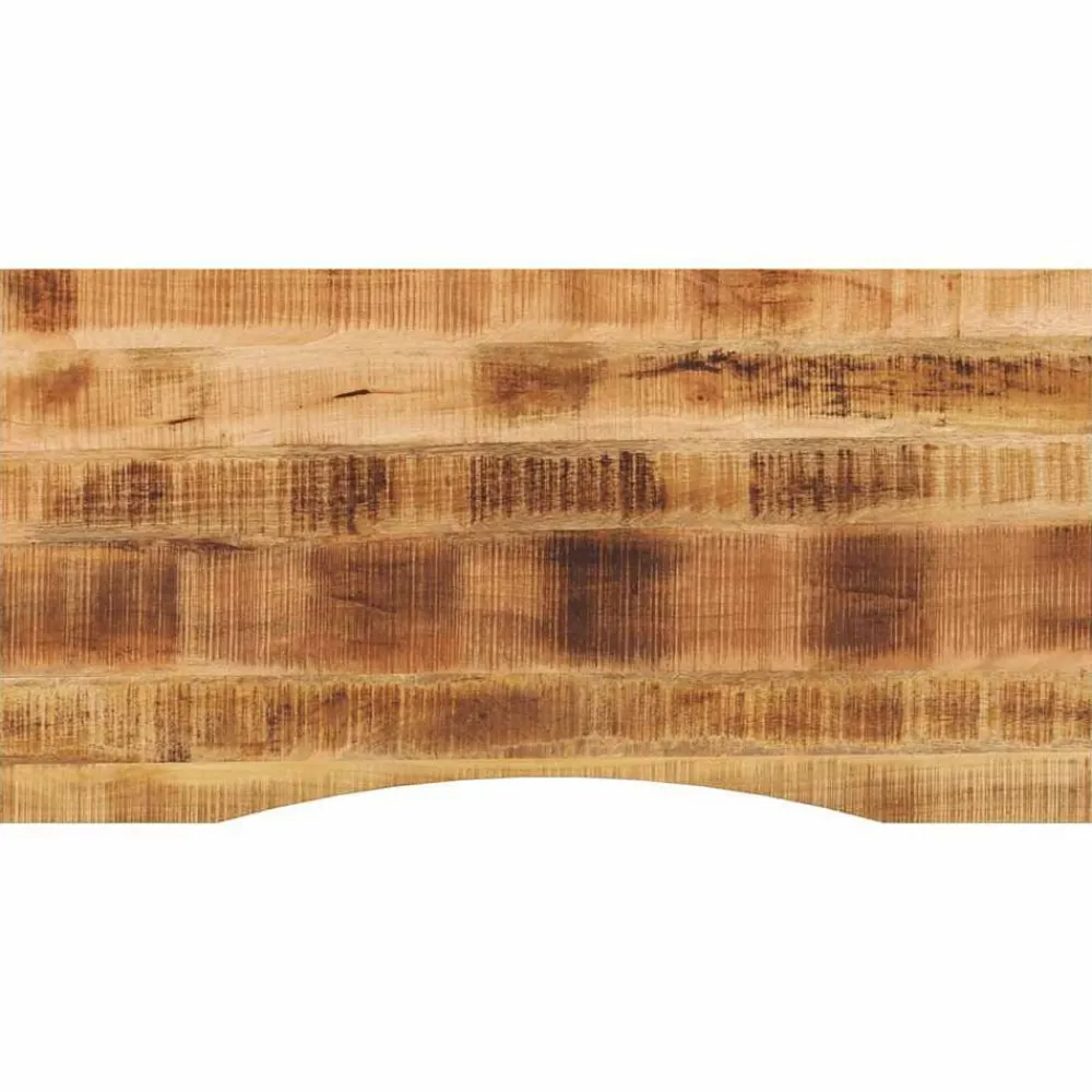Tafelaccessoires*vidaXL Bureaublad met ronding 120x50x2,5 cm massief ruw mangohout