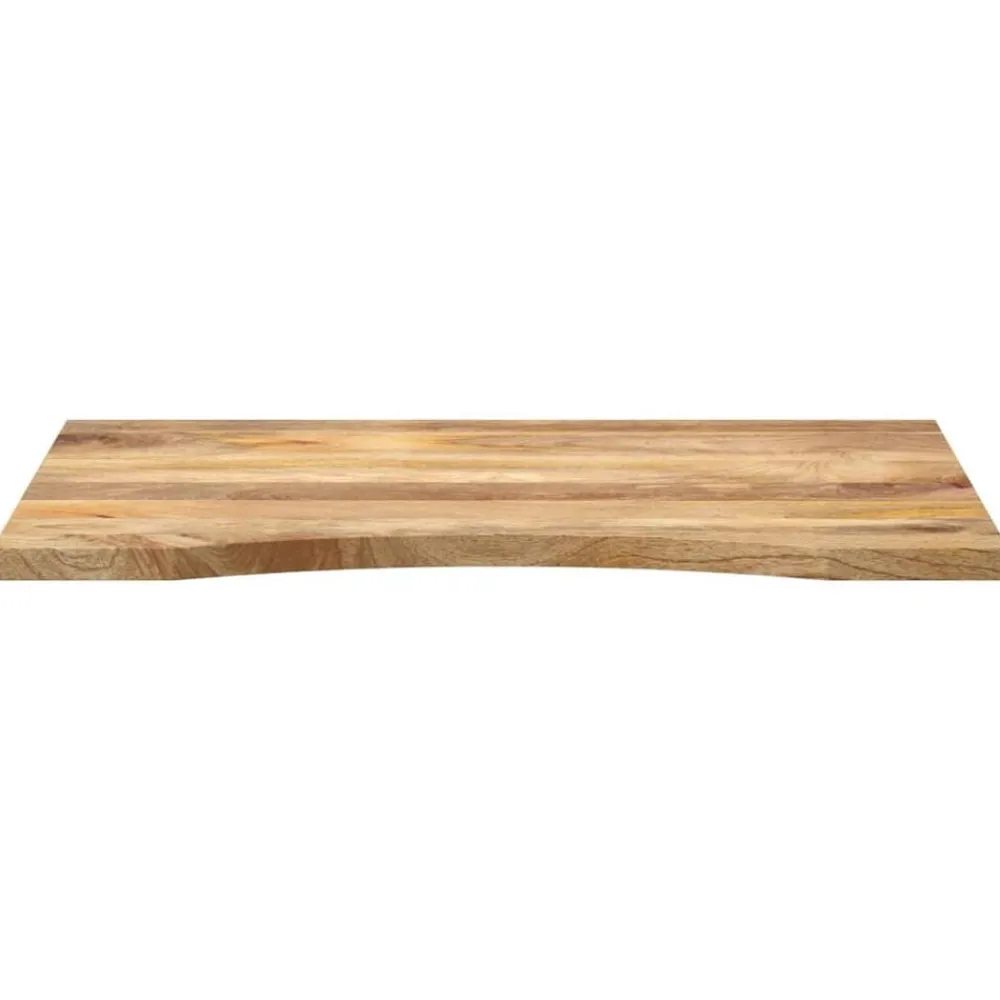 Bureaublad met ronding 90x60x2,5 cm massief ruw mangohout>vidaXL Best