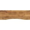 Tafelaccessoires*vidaXL Bureaublad met ronding 160x50x2,5 cm massief ruw mangohout