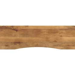 Tafelaccessoires*vidaXL Bureaublad met ronding 160x50x2,5 cm massief ruw mangohout