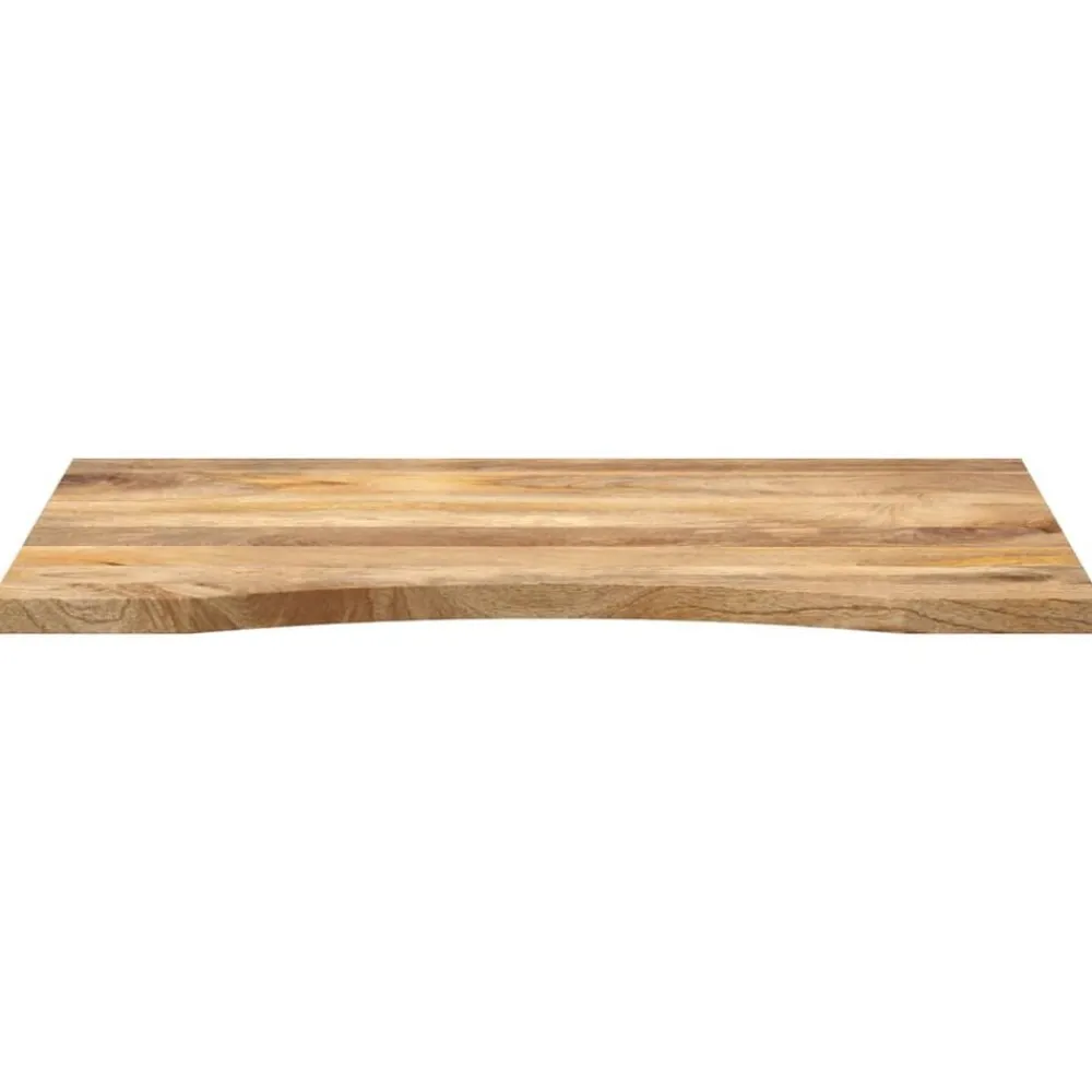 Bureaublad met ronding 90x50x2,5 cm massief ruw mangohout>vidaXL Online
