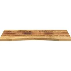 Tafelaccessoires*vidaXL Bureaublad met ronding 90x50x2,5 cm massief ruw mangohout