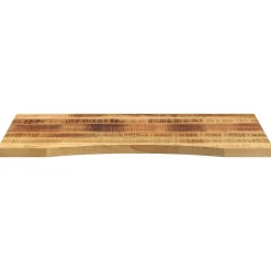Tafelaccessoires*vidaXL Bureaublad met ronding 100x50x2,5 cm massief ruw mangohout