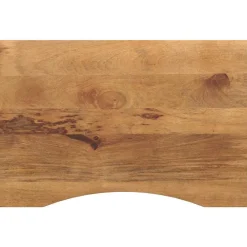 Bureaublad met ronding 80x50x2,5 cm massief ruw mangohout>vidaXL Hot