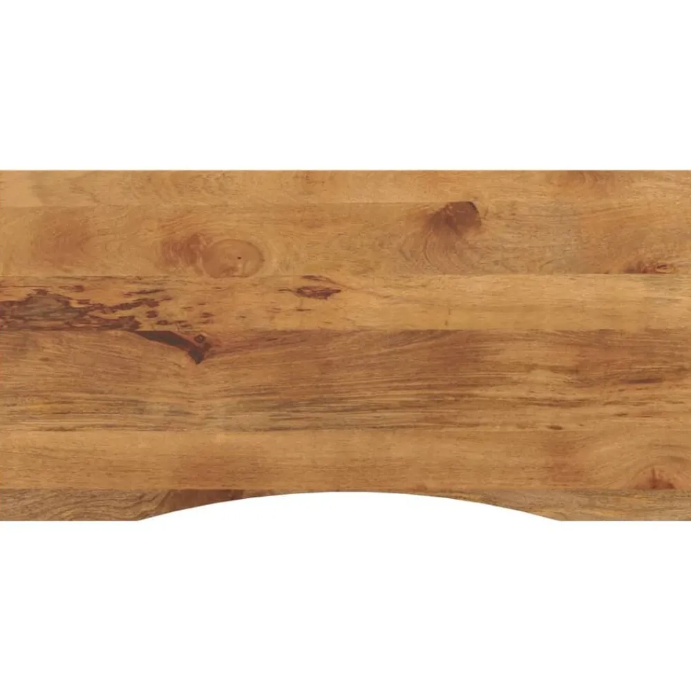 Bureaublad met ronding 110x60x2,5 cm massief ruw mangohout>vidaXL Online