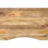 Tafelaccessoires*vidaXL Bureaublad met ronding 80x50x2,5 cm massief ruw mangohout