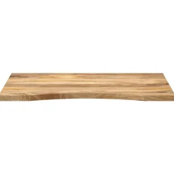 Tafelaccessoires*vidaXL Bureaublad met ronding 80x50x2,5 cm massief ruw mangohout