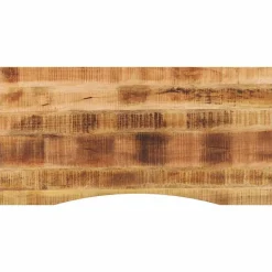Tafelaccessoires*vidaXL Bureaublad met ronding 110x60x2,5 cm massief ruw mangohout