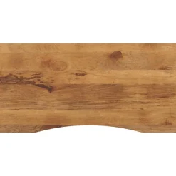 Tafelaccessoires*vidaXL Bureaublad met ronding 140x50x2,5 cm massief ruw mangohout