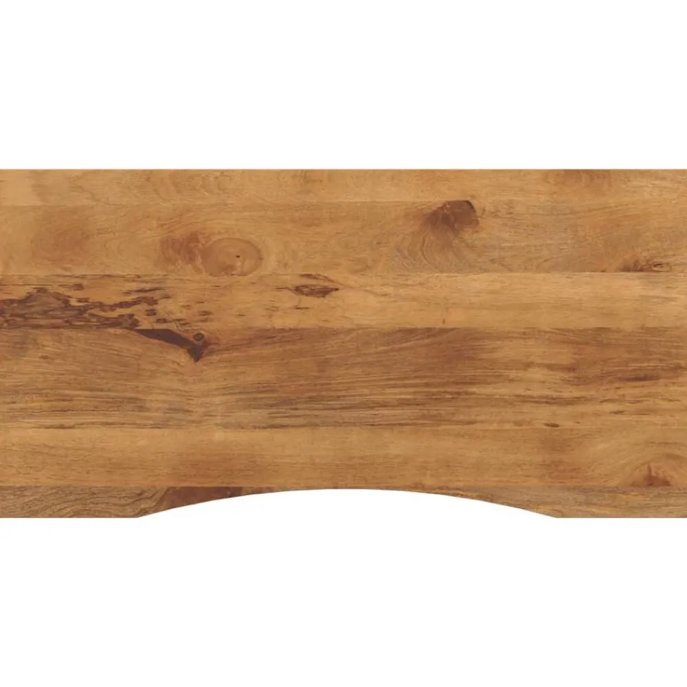 Tafelaccessoires*vidaXL Bureaublad met ronding 140x50x2,5 cm massief ruw mangohout