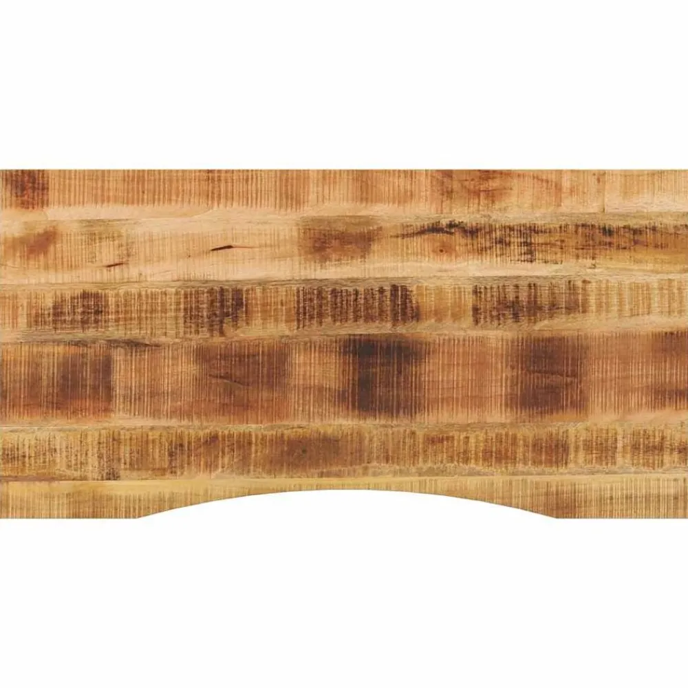 Tafelaccessoires*vidaXL Bureaublad met ronding 140x50x2,5 cm massief ruw mangohout