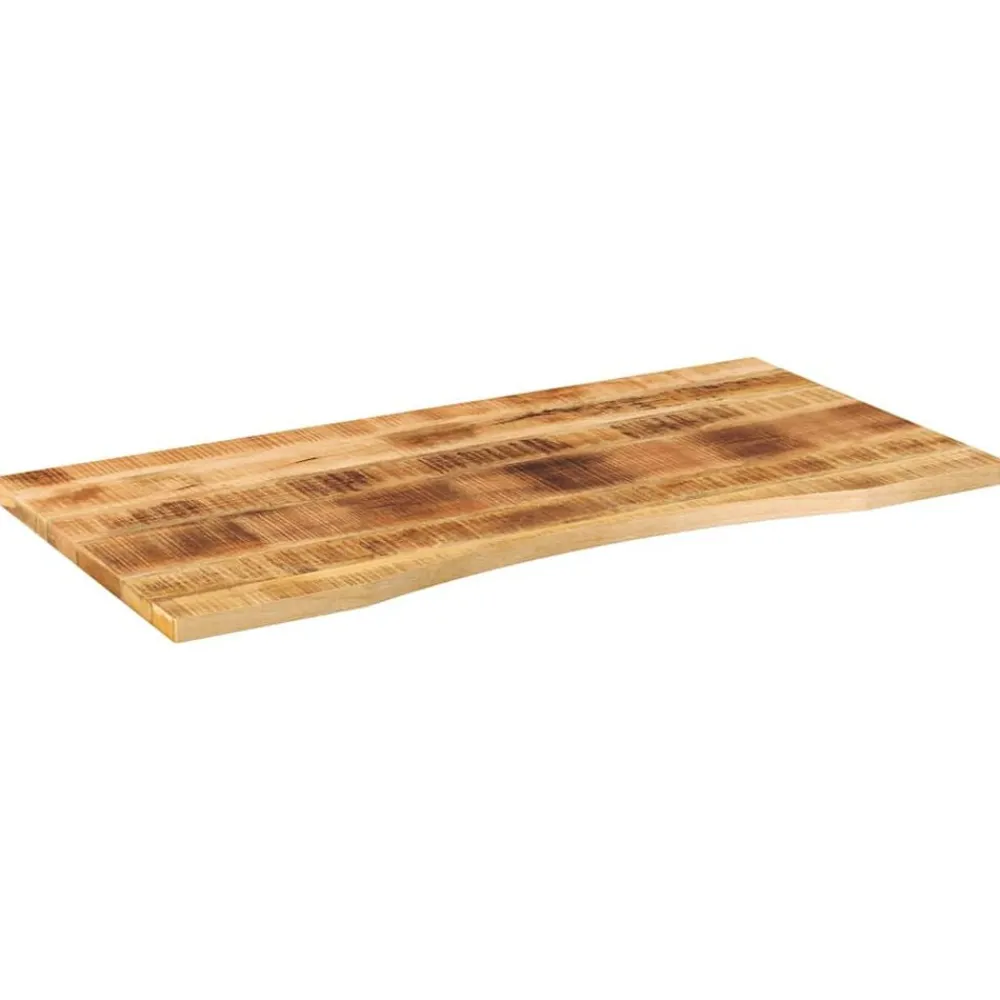 Tafelaccessoires*vidaXL Bureaublad met ronding 140x50x2,5 cm massief ruw mangohout