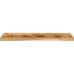 Tafelaccessoires*vidaXL Bureaublad met ronding 140x50x2,5 cm massief ruw mangohout