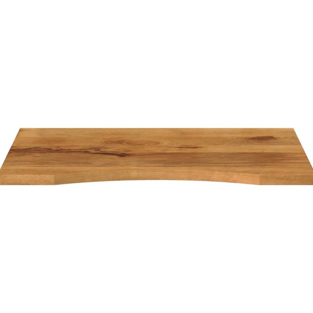 Tafelaccessoires*vidaXL Bureaublad met ronding 80x60x2,5 cm massief ruw mangohout